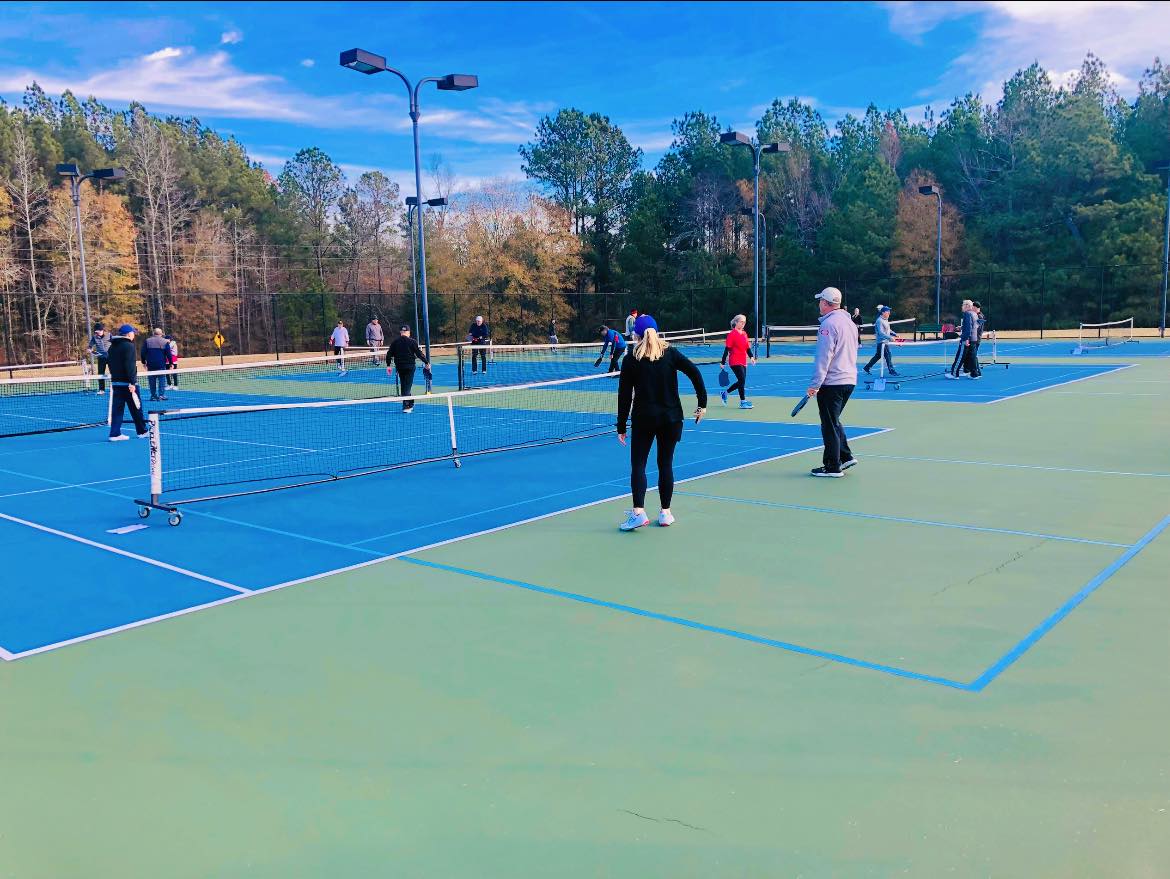 Adults Playing Pickleball